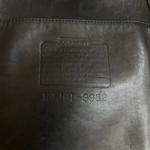 Vintage Coach 9952 Lulu’s Legacy Bucket Bag | Black Leather Drawstring - Picture 5 of 7